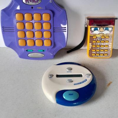 Vintage electronic handheld games - Catch phrase - Henry - and Little Professor