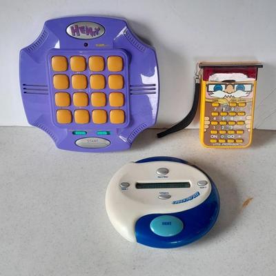 Vintage electronic handheld games - Catch phrase - Henry - and Little Professor