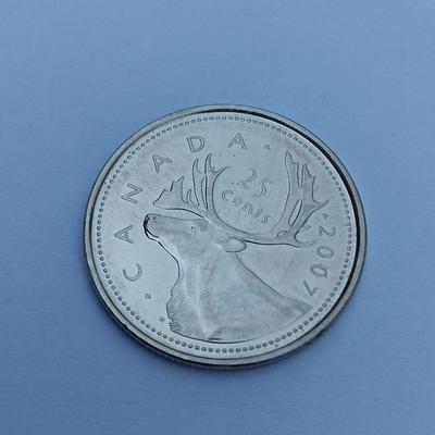 2007 Canada 25 Cent piece