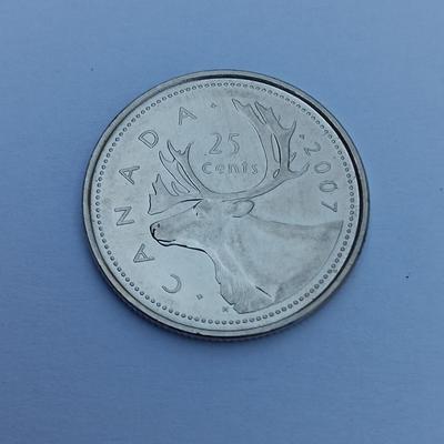 2007 Canada 25 Cent piece