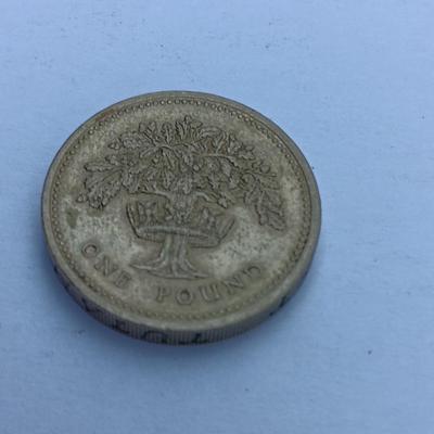 Elizabeth II D-G- REG F-D- 1987 One Pound Coin