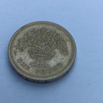 Elizabeth II D-G- REG F-D- 1987 One Pound Coin