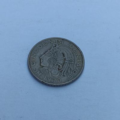 1970 Mexico coin