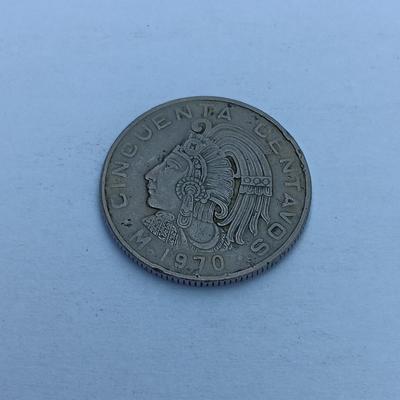 1970 Mexico coin