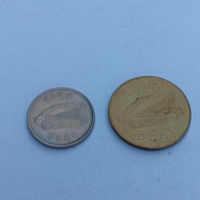 Two coins 10 p and 20 p