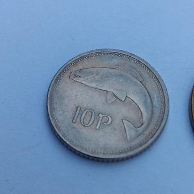 Two coins 10 p and 20 p