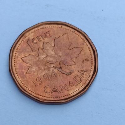 Canadian penny 1 cent coin