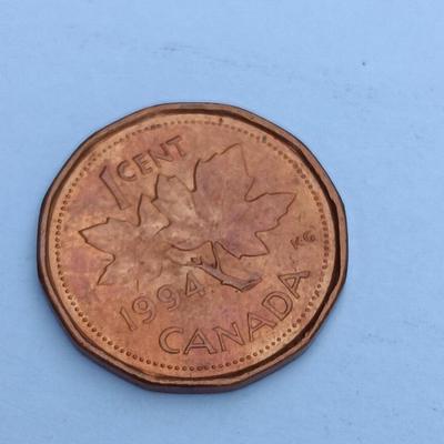 Canadian penny 1 cent coin