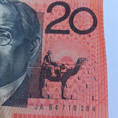 Australia and its territories 20 bill note legal tender.
