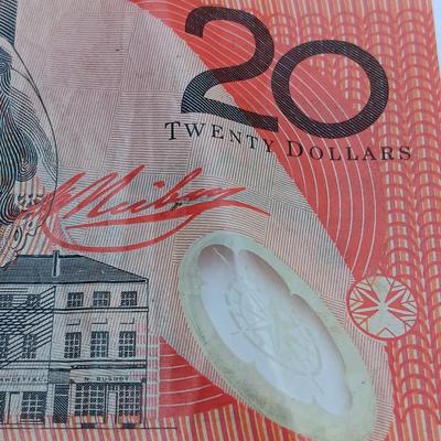 Australia and its territories 20 bill note legal tender.