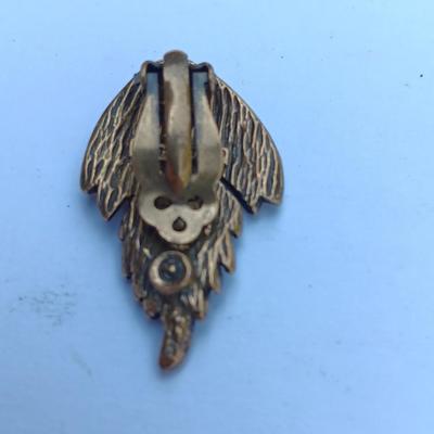 Giant CASTLECLIFF Signed LEAF BIB Antiqued Metal Collar Necklace & Earrings Set