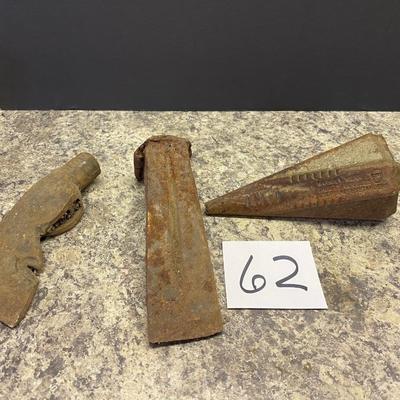 Wood Wedges and Axe Head