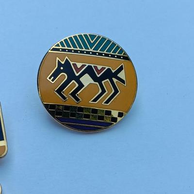 Native American "Coptic Horse" Laurel Burch signed Jewelry