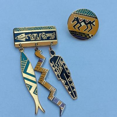 Native American "Coptic Horse" Laurel Burch signed Jewelry