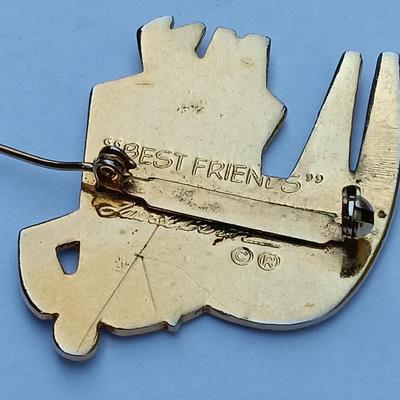 Cats Laurel Burch signed Jewlery... ear rings and pin