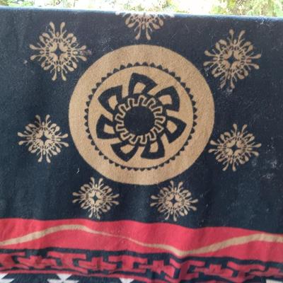 Pendleton reversible Wool Blanket " a celebration of life" American Indian / Alaskan native