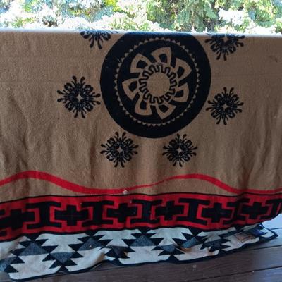 Pendleton reversible Wool Blanket " a celebration of life" American Indian / Alaskan native
