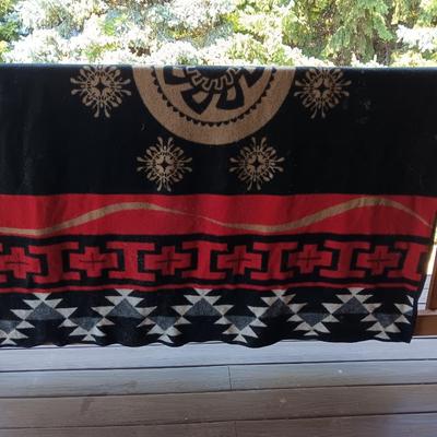 Pendleton reversible Wool Blanket " a celebration of life" American Indian / Alaskan native