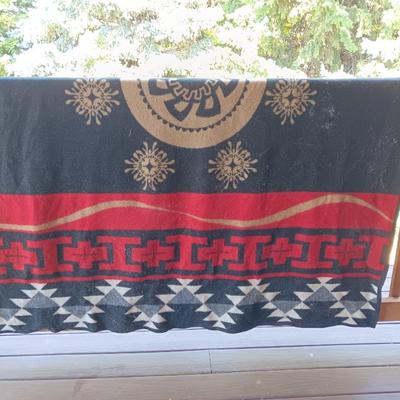 Pendleton reversible Wool Blanket " a celebration of life" American Indian / Alaskan native