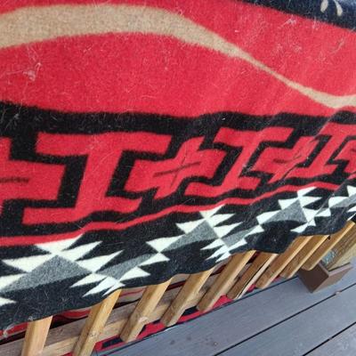 Pendleton reversible Wool Blanket " a celebration of life" American Indian / Alaskan native