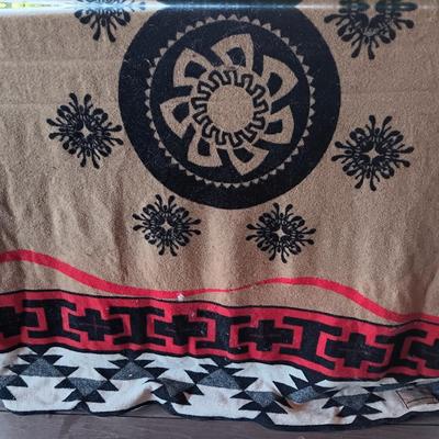 Pendleton reversible Wool Blanket " a celebration of life" American Indian / Alaskan native