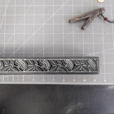 Black Soapstone Covered Coffin Box Stick & Cone Incense Burner