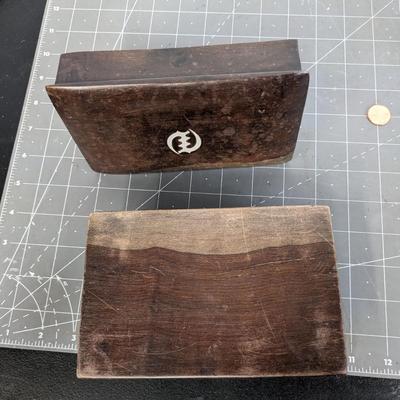 Wooden Box and Moroccan Spice Jars