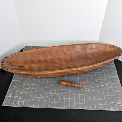 Long Wooden Bowl