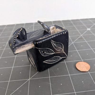 Small Carved Slide-Open Box