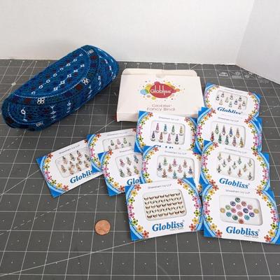 Bindi Face Gems and Crochet Basket