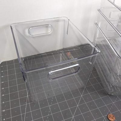Clear Bins - 7.5"x6.5"x6"