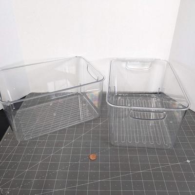 Clear Bins - 10.5"x7"x6"