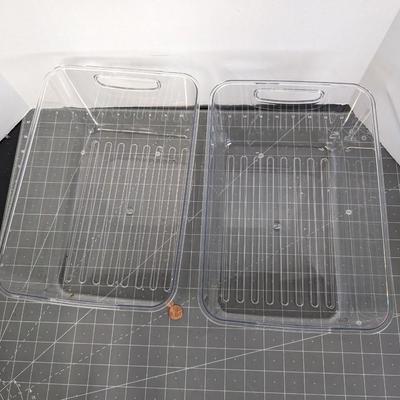 Clear Bins - 10.5"x7"x6"