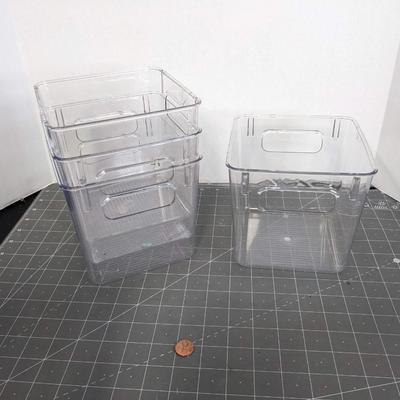 Clear Bins - 5"x5"x6"