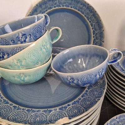 Anthropologie Blue Mandala Dishes