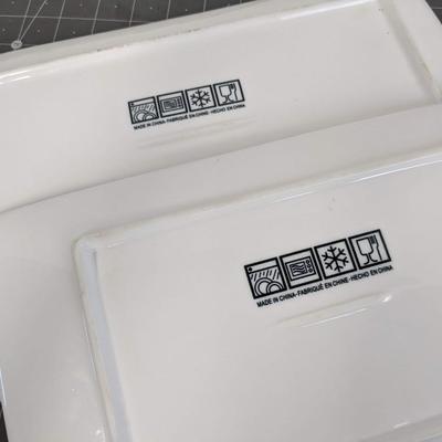 White Square Serving Platter