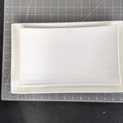 White Square Serving Platter