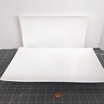 White Square Serving Platter