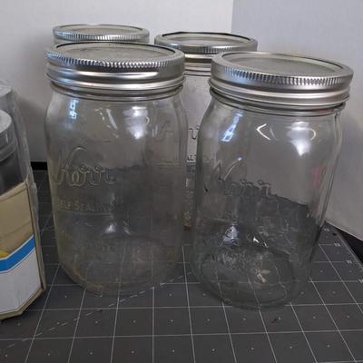 Pint Kerr Jelly Jars and Large Jars