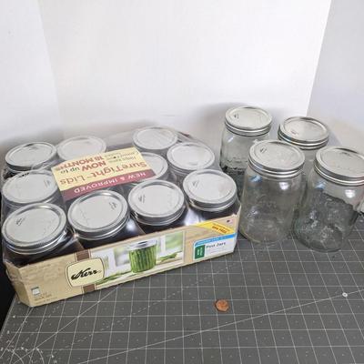 Pint Kerr Jelly Jars and Large Jars