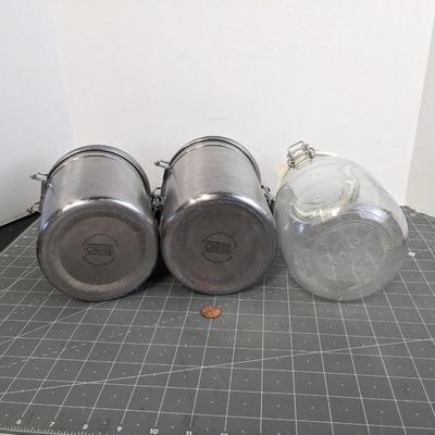 Metal and Glass Canisters