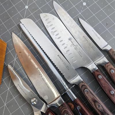 Knife Set with Wooden Block