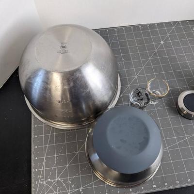 Mixing Bowls and Shot Glasses