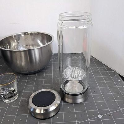Mixing Bowls and Shot Glasses