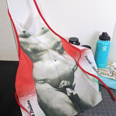 Kitchen Aprons, Towels, and HydroFlasks