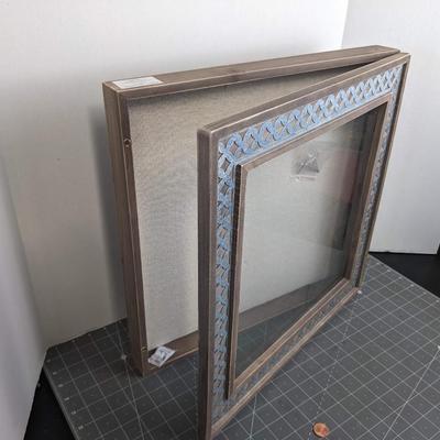 Metal Accent on Wood Frame