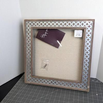Metal Accent on Wood Frame