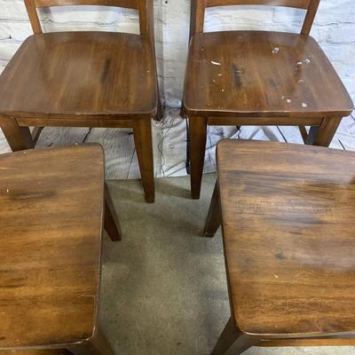 Wood Chairs - 4 set