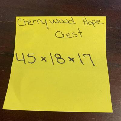 Vintage Cherrywood Cedar Chest/Bench