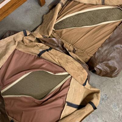 Chair with Leather Slipcovers